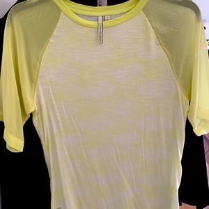 Casual neon green top